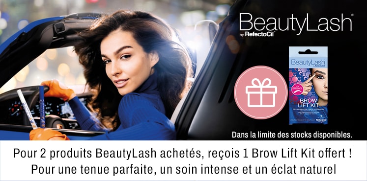 Pour 2 produits BeautyLash achetes recois 1 Brow Lift Kit offert Pour une tenue parfaite un soin intense et un eclat naturel