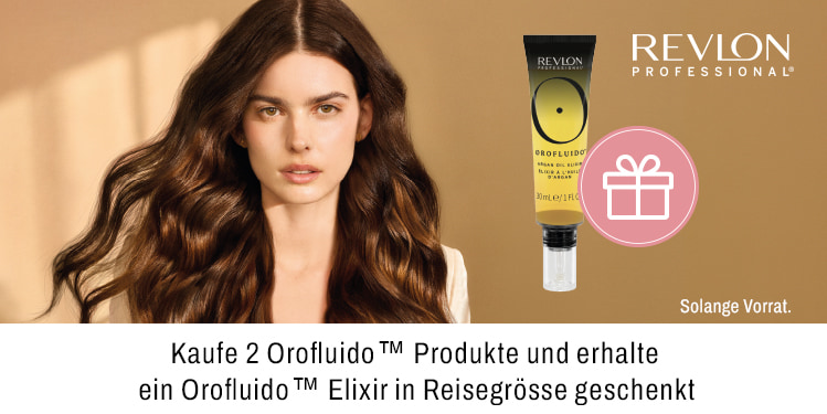 Kaufe zwei Orofluido Produkte und erhalte ein Orofluido Elixir in Reisegrösse geschenkt