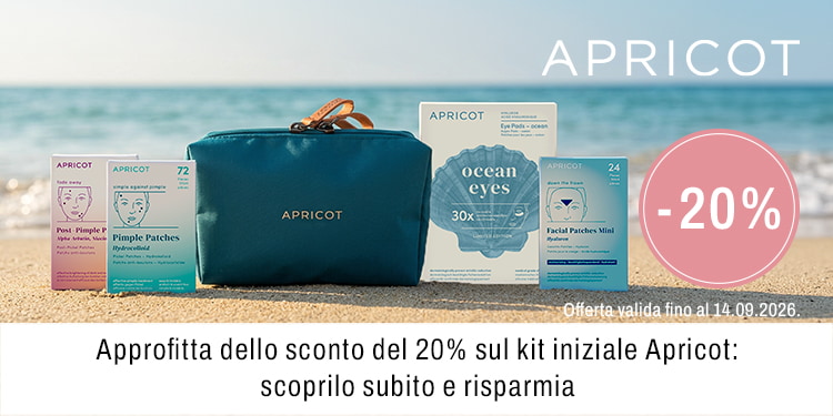 Approfitta dello scont del 20 sul kit iniziale Apricot scoprilo subito e risparmia