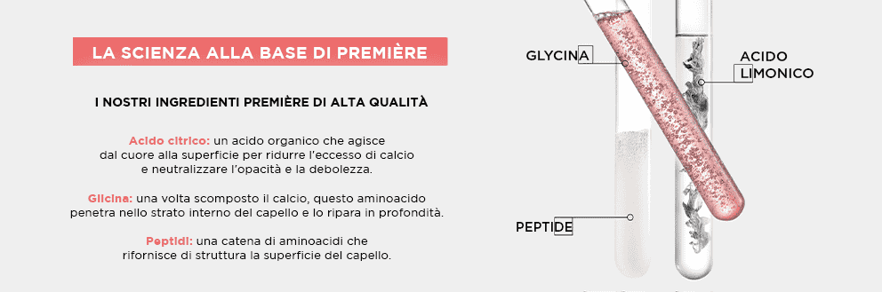 Ingredienti, acido citrico, glicina, peptidi