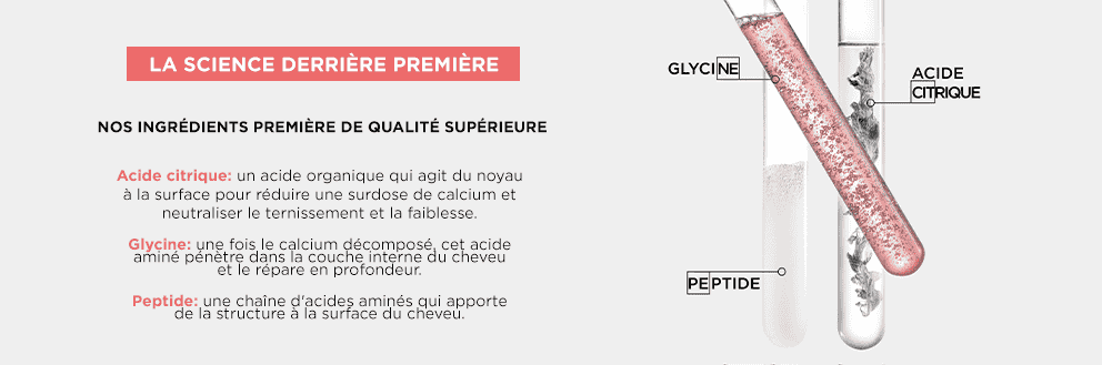 Ingrédients, acide citrique, glycine, peptides