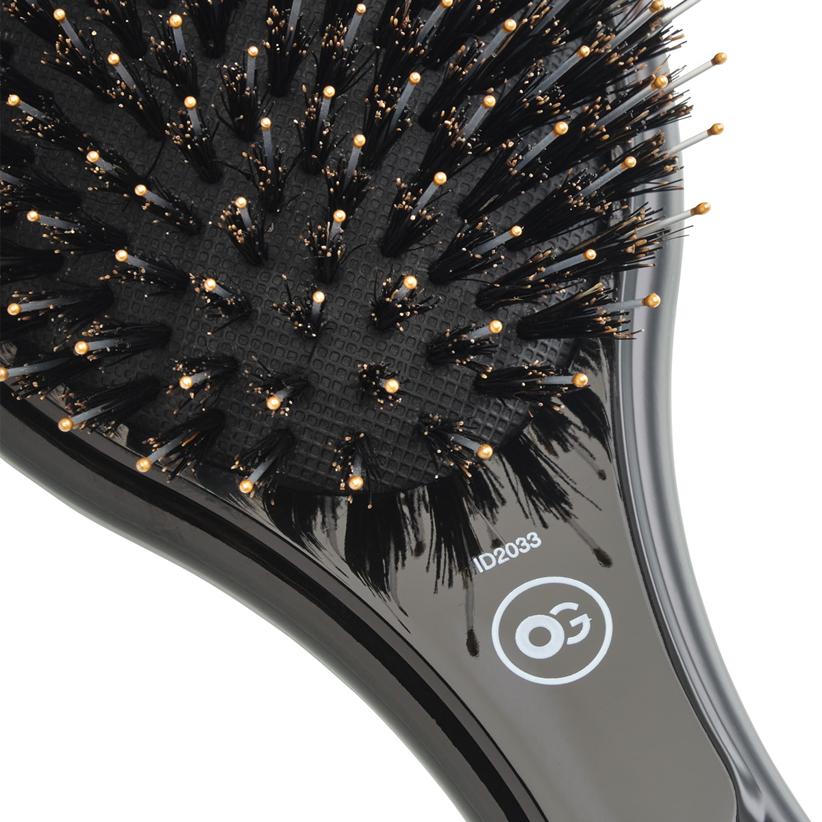 Expert Care Oval Boar&Nylon Bristles Black