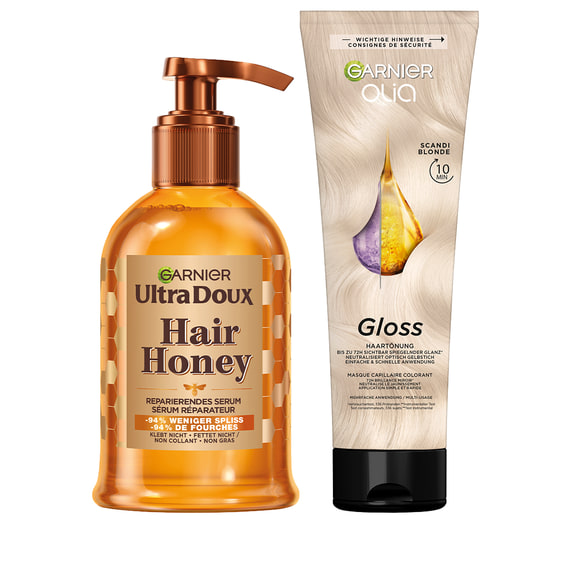 Set Scandi Blond Gloss & Honey Repairing serum