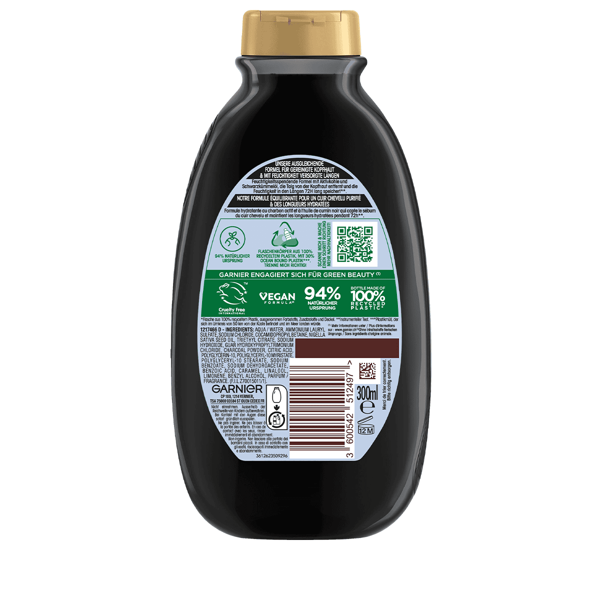 Shampoo magnetic charcoal