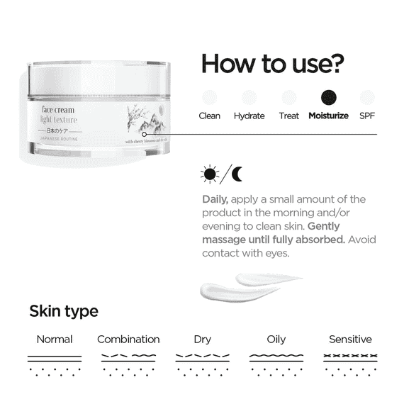 Japanese Routine Face Cream Light Texture