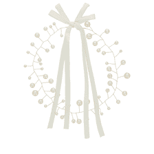 Drahthaarschmuck mit Perlen - Gold