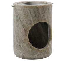 Brûleur à Mazout - MKMarble, Beige, Silber-Finish