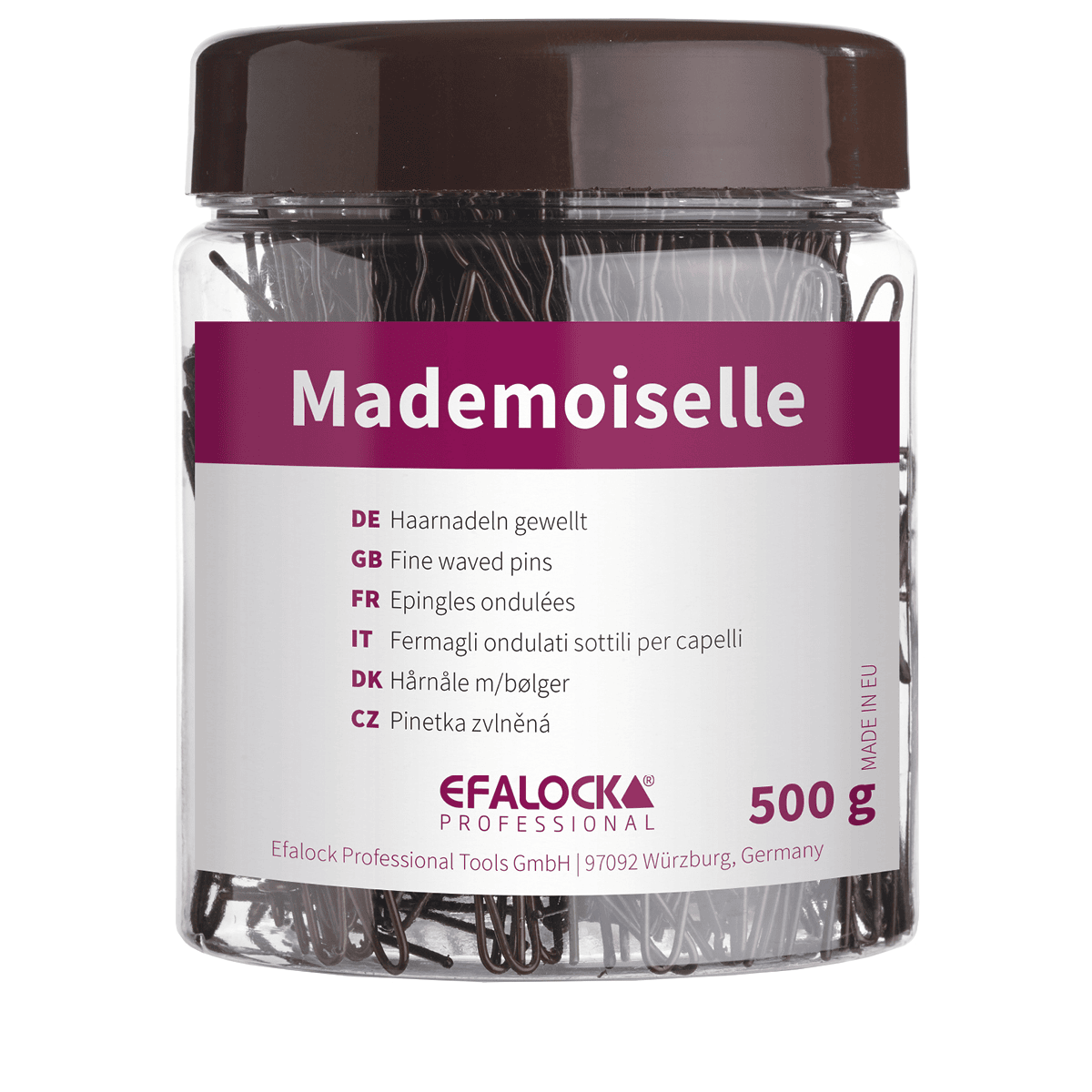 Mademoiselle Haarnadeln 65 mm Braun