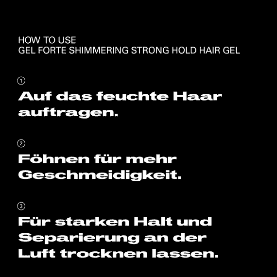 Shimmering Strong Hold Hair Gel
