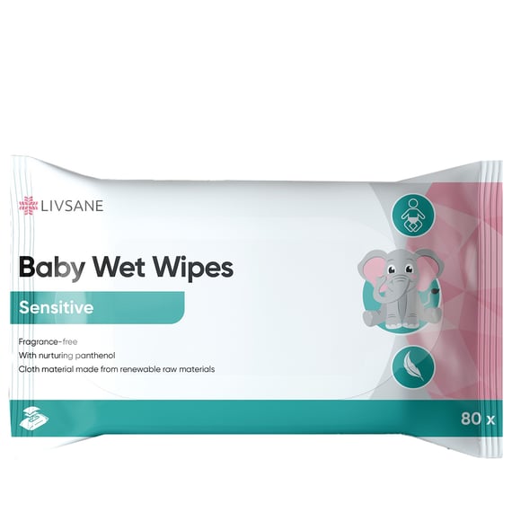 Baby Wet Wipes Sensitive - 80 pcs.