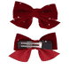 Clip per capelli con fiocchi rossi