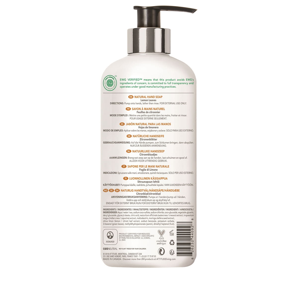 Sapone mani naturale foglie di limone
