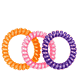 Beatricia Hair Tie Spirales – Orange, Pink, Purple