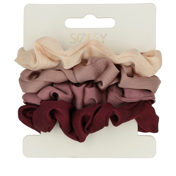 Hair Ties - Beige, Old Pink, Pink, Bordeaux