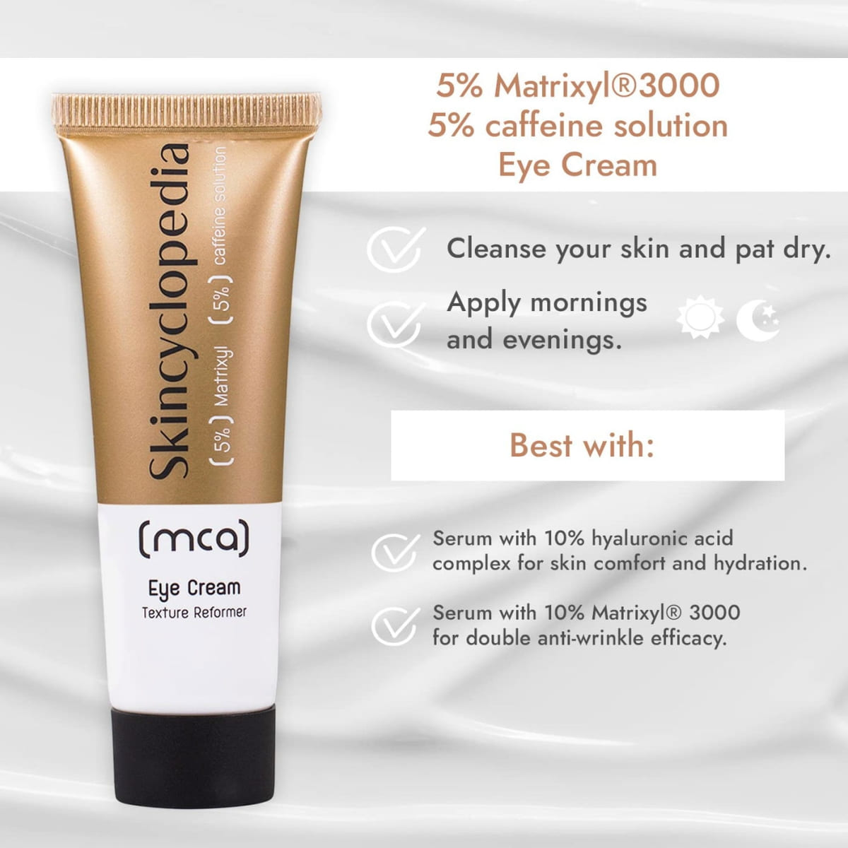 Eye Cream with 5% Matrixyl 3000 & 5% Caffeine Solution