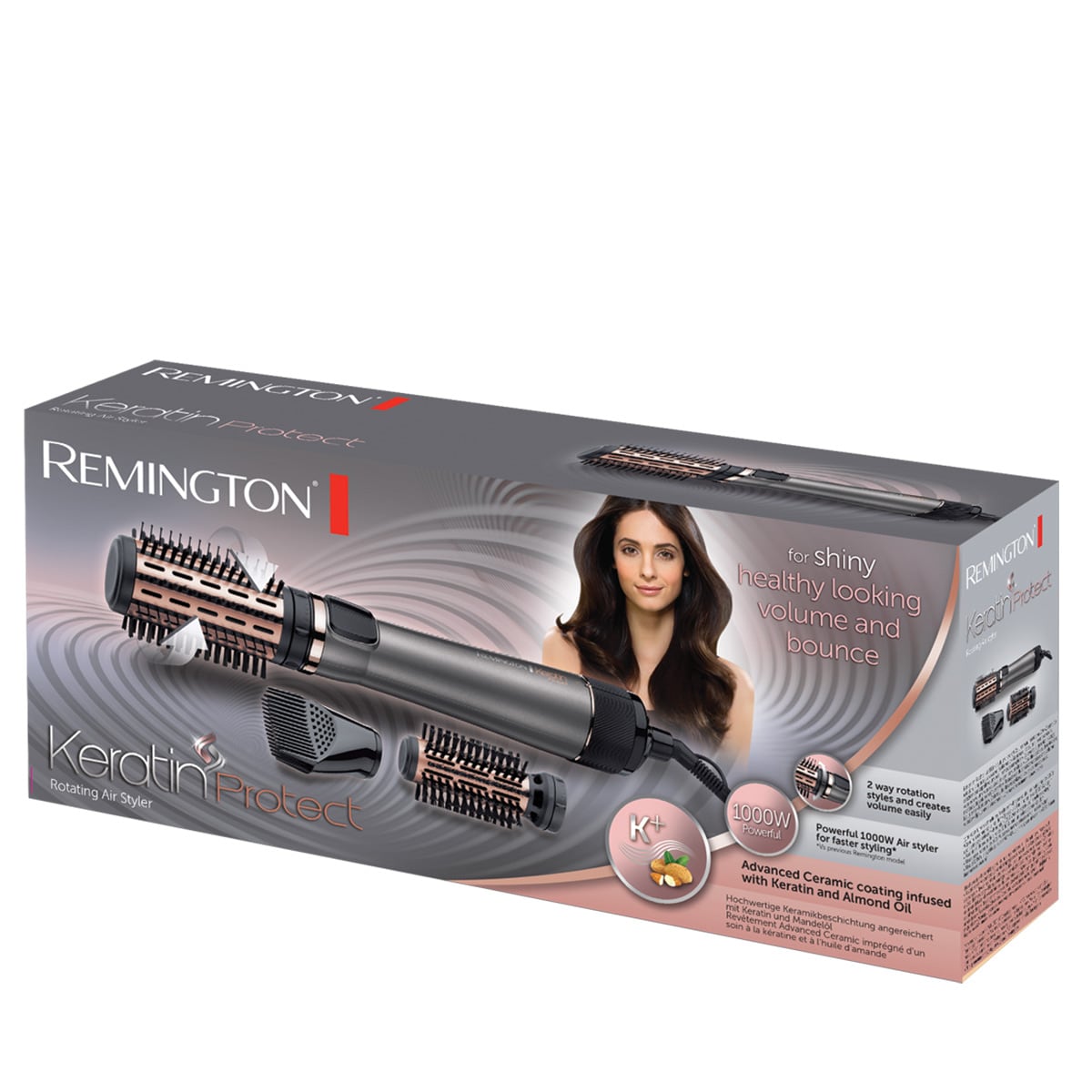 AS8810 Warmluftbürste Keratin Protect rotierend
