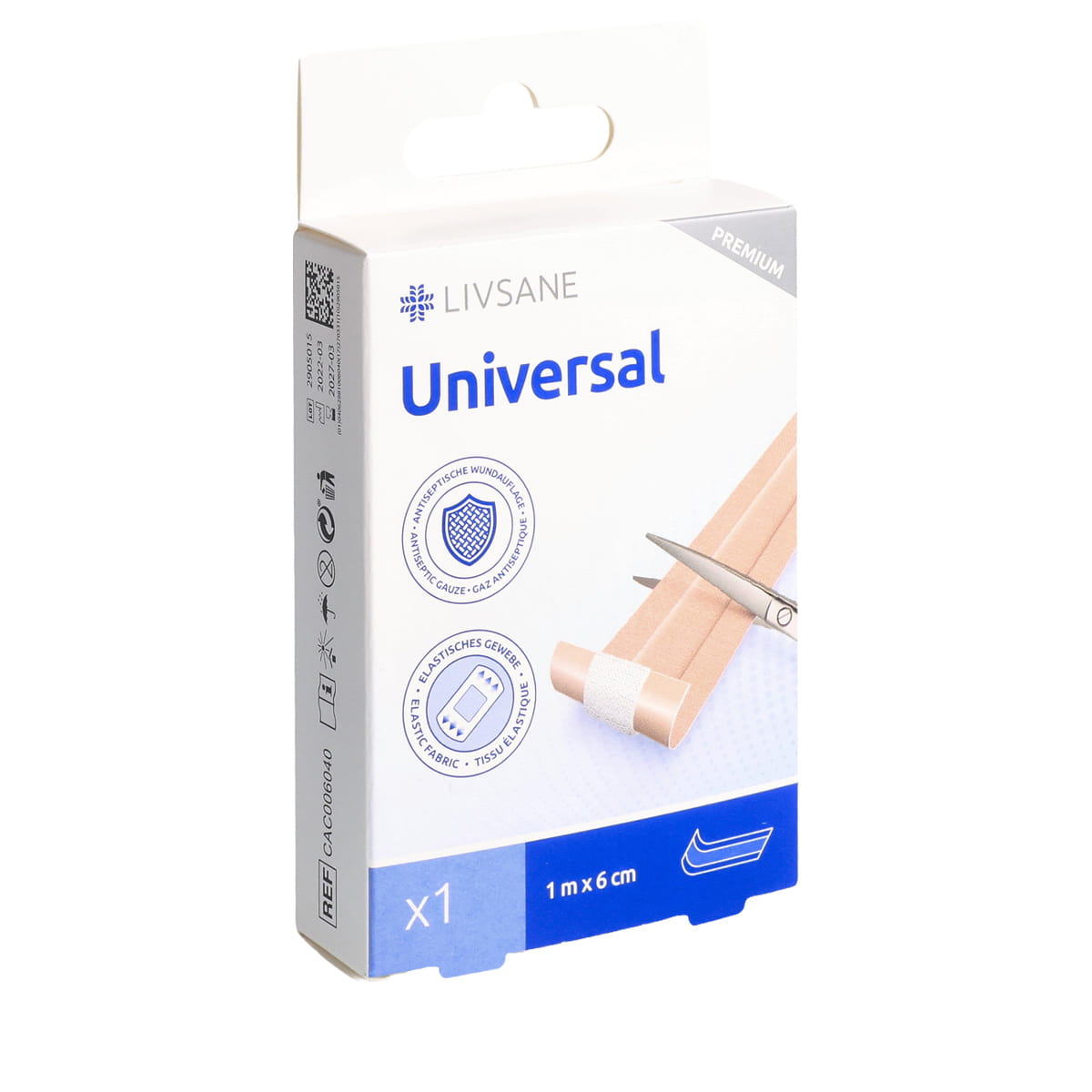 Premium Universal Pflaster 1 m x 6 cm