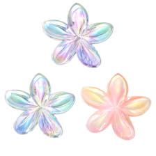 Frosted Flower Claw Clips