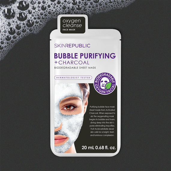 Maschera Viso Bolle Purificante + Carbone Attivo