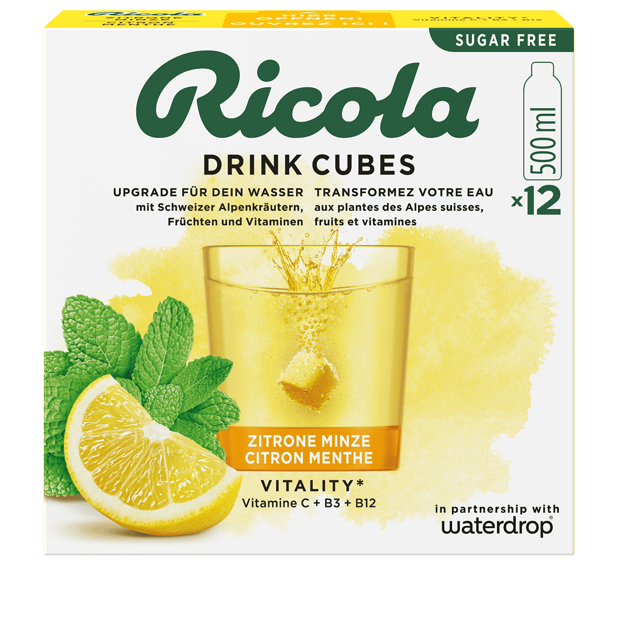Cubi Bevanda Limone Menta Senza Zucchero