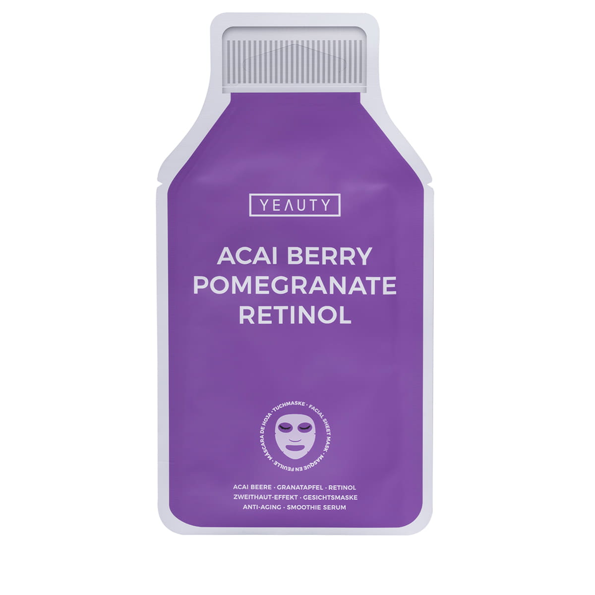 Sheet Mask Acai Berry, Pomegranate, Retinol