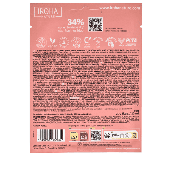 Illuminating Face Sheet Mask with Vitamin C