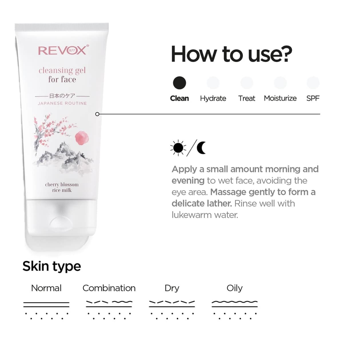 Japanese Routine  Cleansing Gel For Face