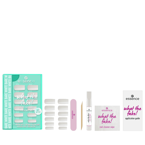 Press-On Nails Manicure Set - 04 Bare White