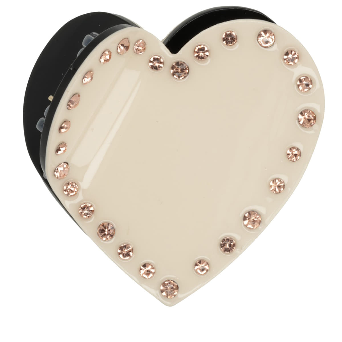 Set Of Heart Clips - Beige