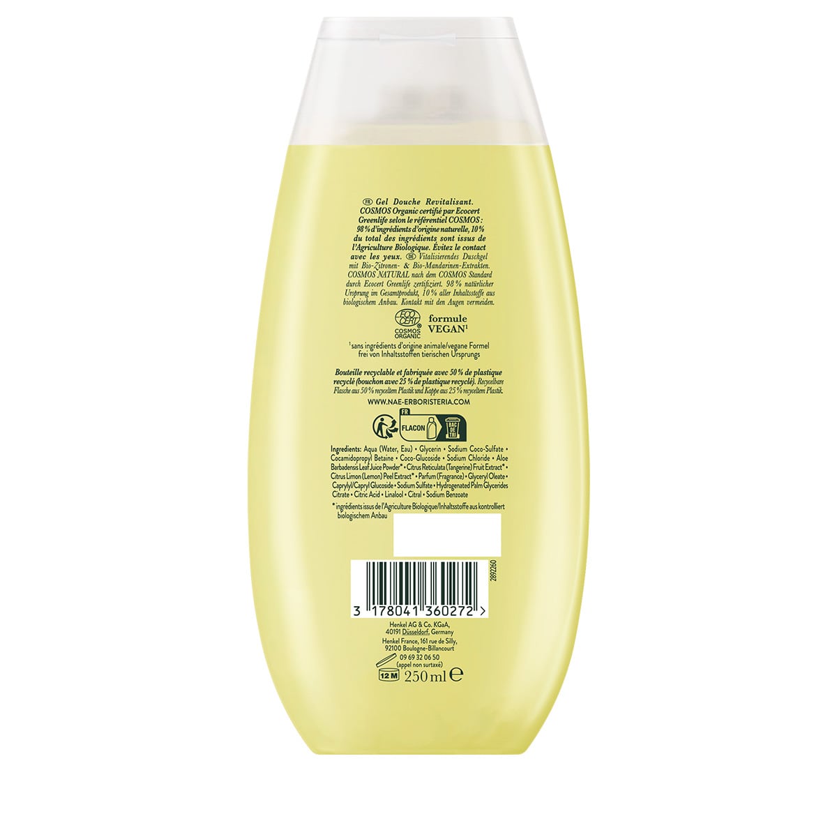 Vitalità gel doccia vitalizzante