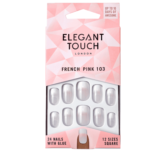 French Nails - 103 (M) (Pink)