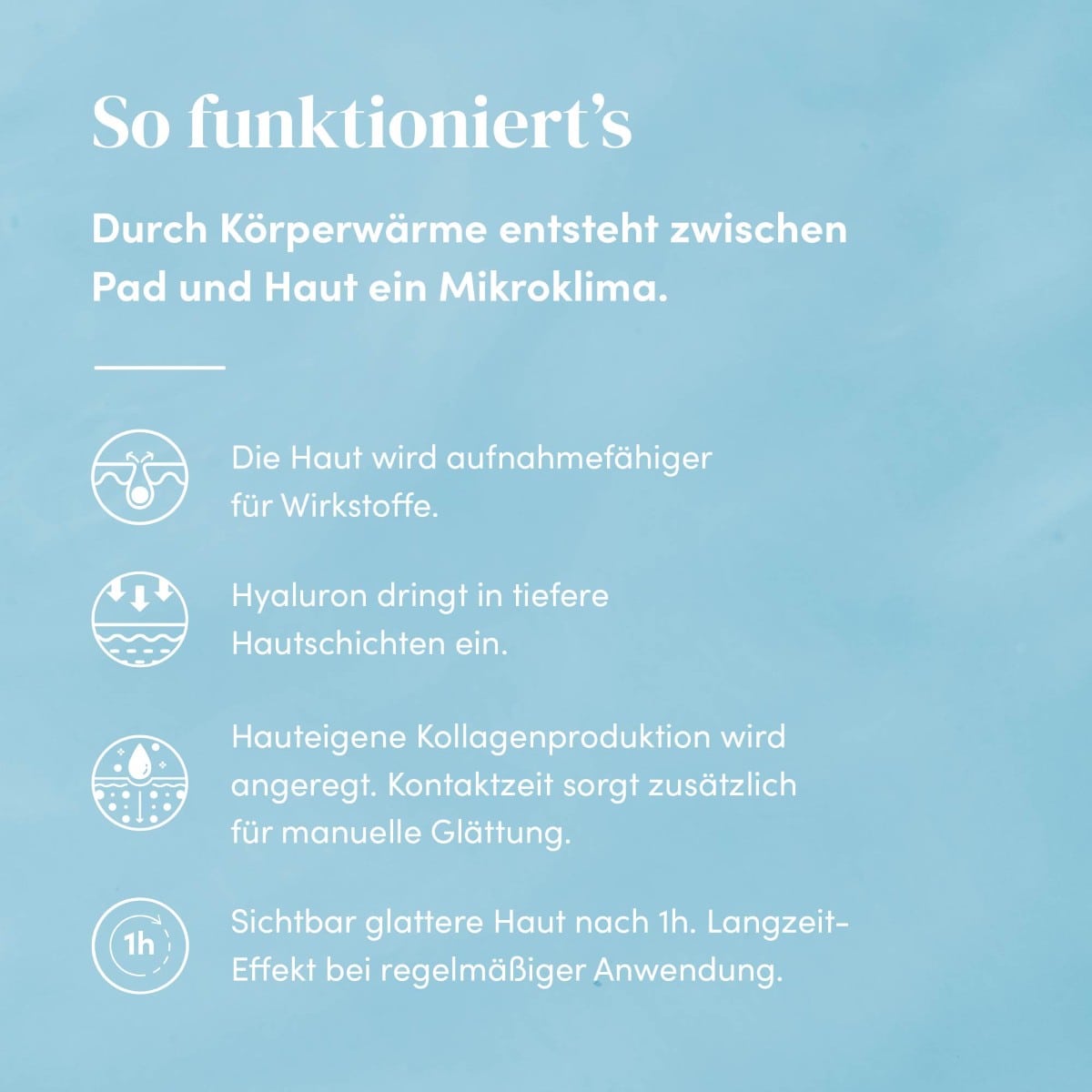 Wiederverwendbares Stirnpad Hyaluron «fantastic forehead»