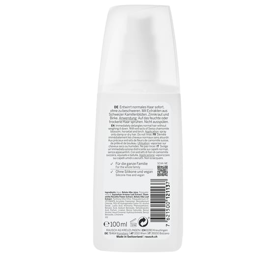 Entwirr-Spray mit Schweizer Kräutern
