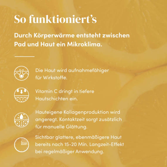  Wiederverwendbares Stirn Pad mit Vitamin C