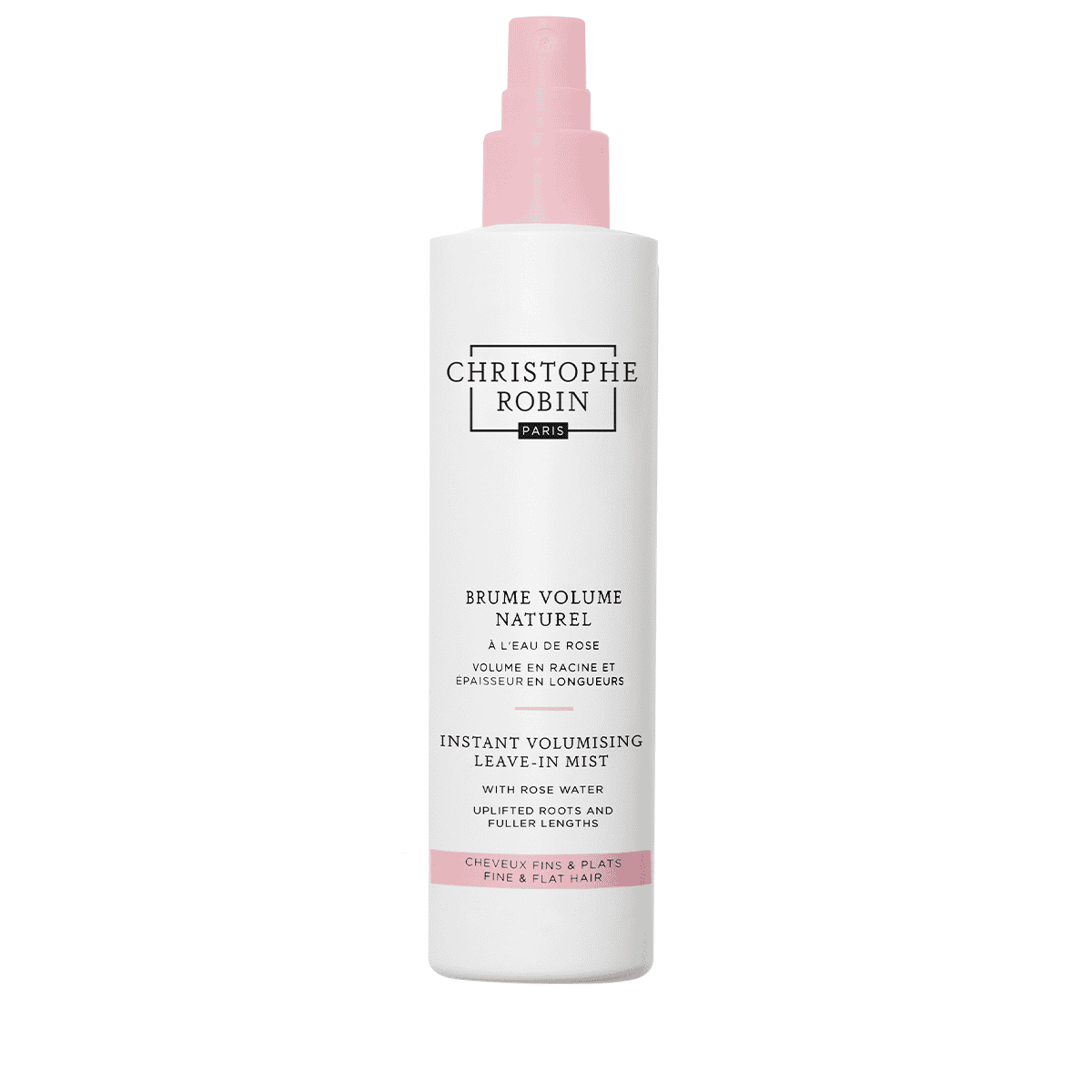 Brume volumisante instantanée à l'eau de rose