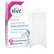 Kaltwachsstreifen Bikini & Achseln Sensitiv 16 Stk.