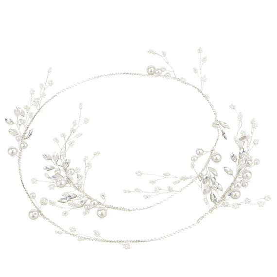 Wire decoration with various beads and gemstones