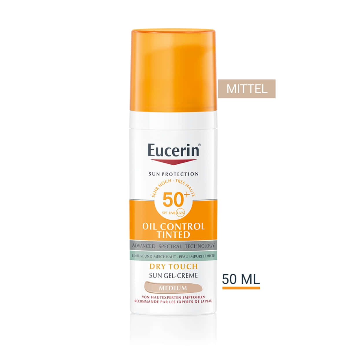 SUN Oil Control Gel-Creme getönt Medium SPF50+