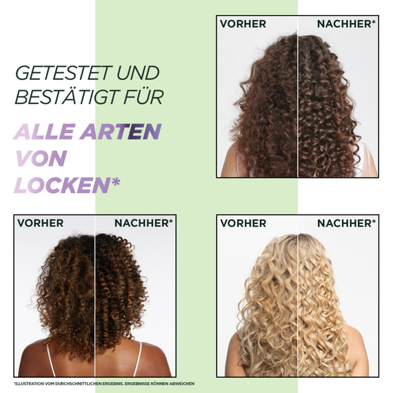 Locken Methode Feuchtigkeitsauffüllende Haarmaske für alle Arten von Locken