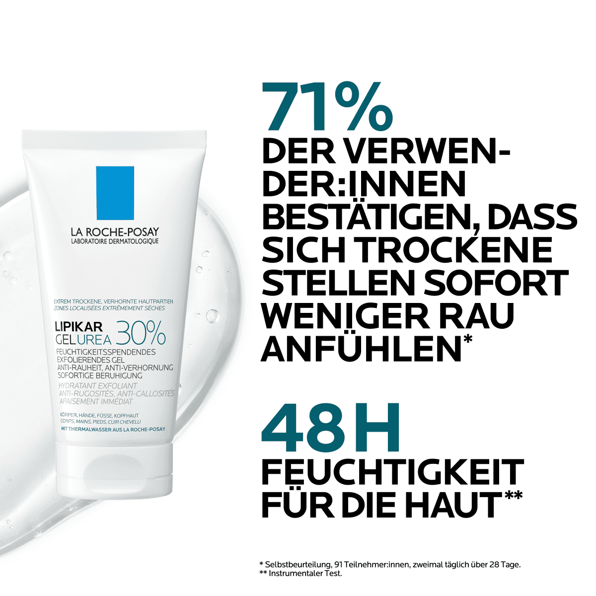 Feuchtigkeitsspendendes Exfolierendes Gel Urea 30%