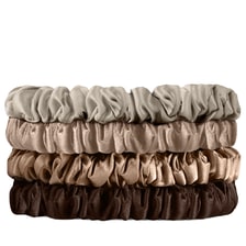 Silk Scrunchie Skinny Set - Cappuccino