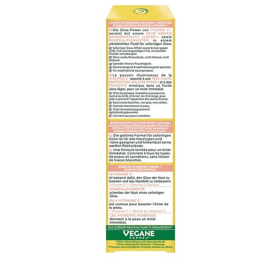 Vitamine C Fluide solaire quotidien Glow avec SPF 50