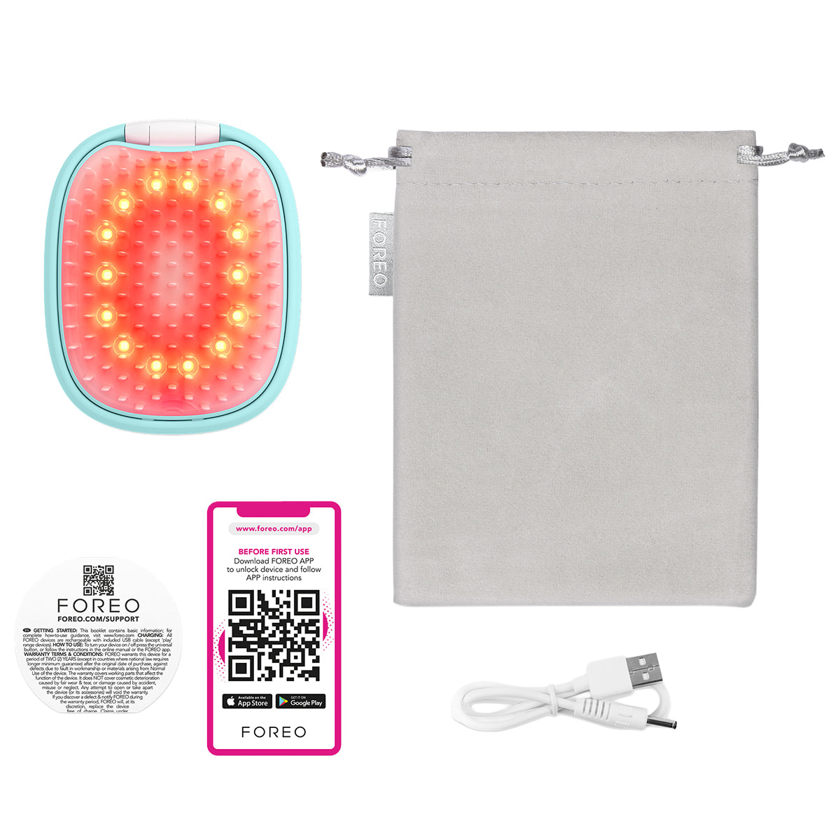 Flip LED Detangling Hairbrush