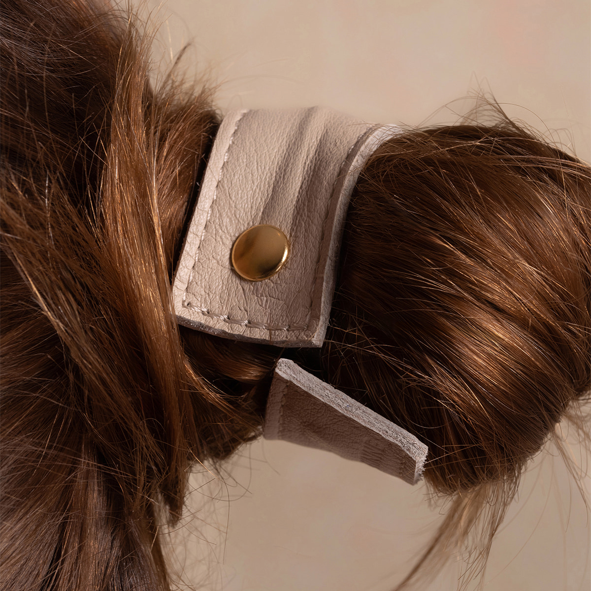 Leather Band Short Bendable Cream