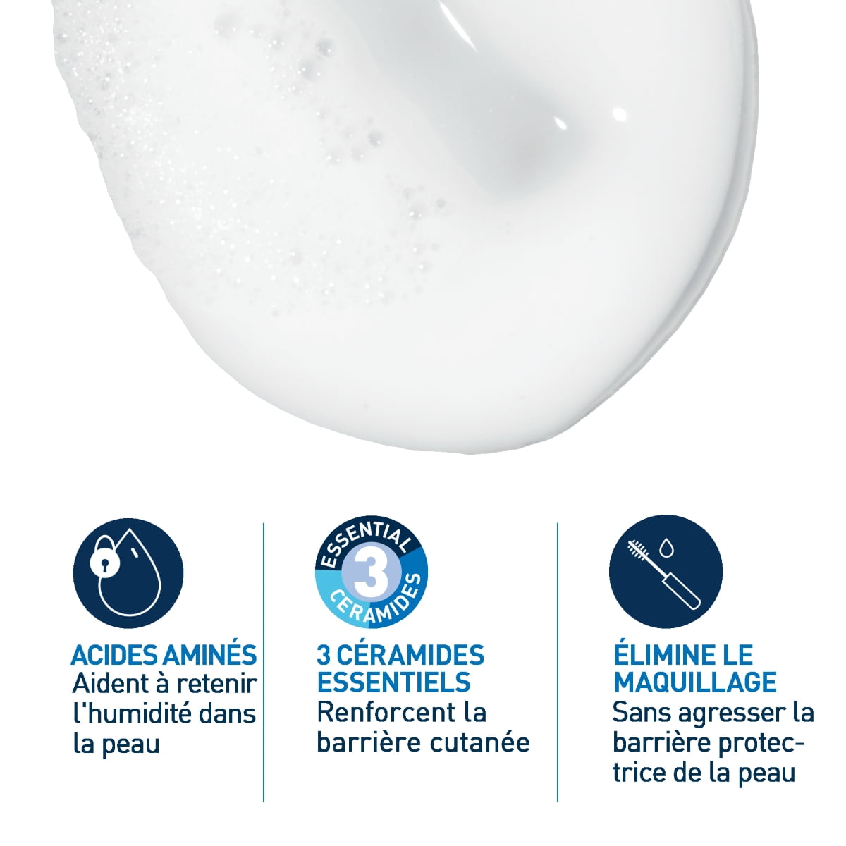 Crème Moussante Nettoyante pour Peaux normales à sèches