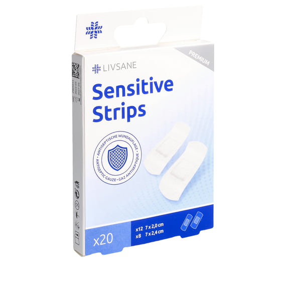 Premium Sensitive Pflaster Strips - 20 Stk.