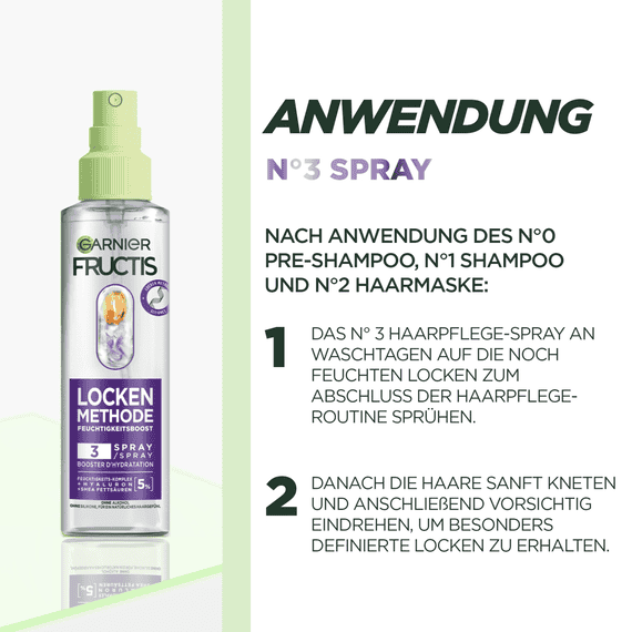 Locken Methode Feuchtigkeitsboost Haarpflege-Spray für alle Arten von Locken