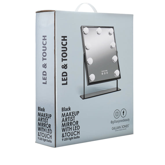 Miroir de maquillage avec 9 lumières LED puissantes