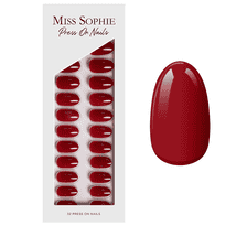 Paris Je T'aime Press On Nails Short Round