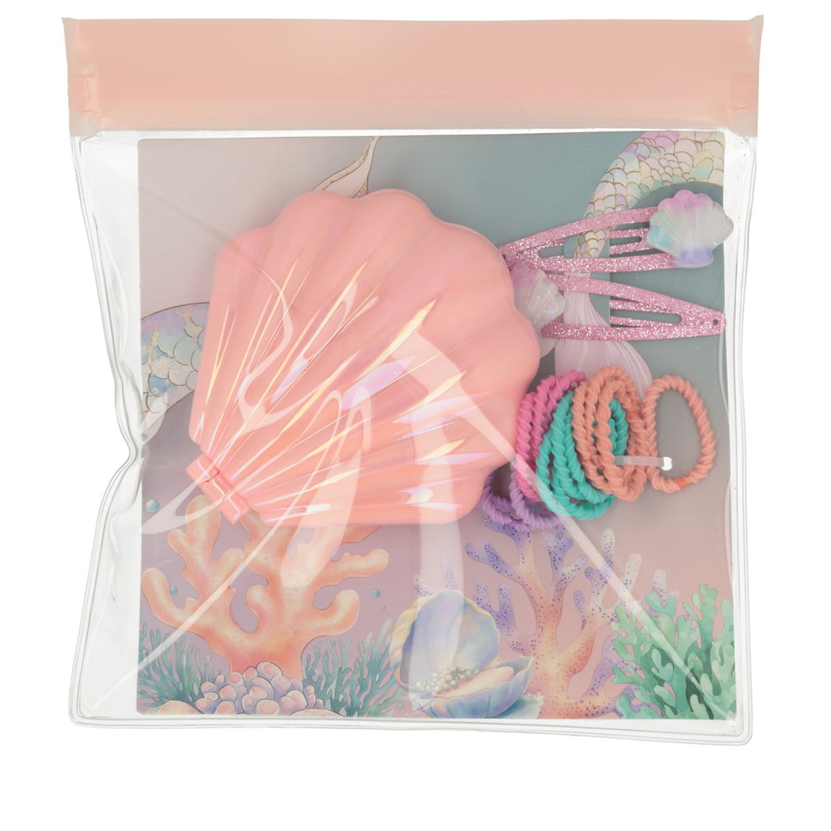 Set De Brosses À Cheveux Coquillage - Rose